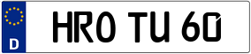 Truck License Plate